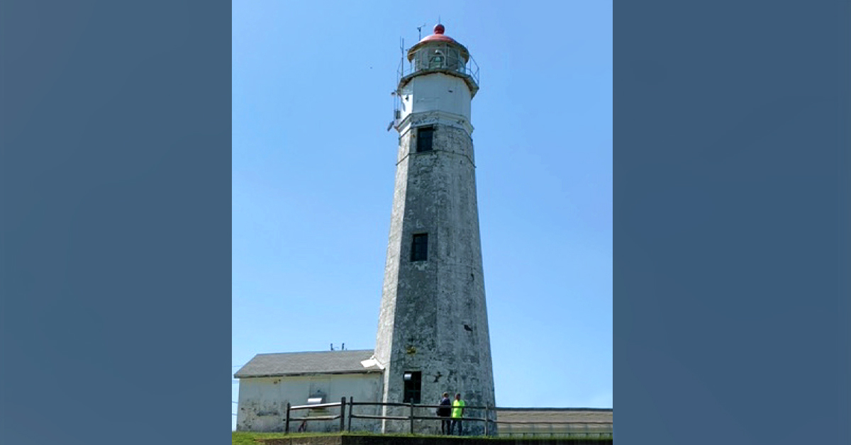 Eaton's Neck Lighthouse before restoration by Graciano Corporation