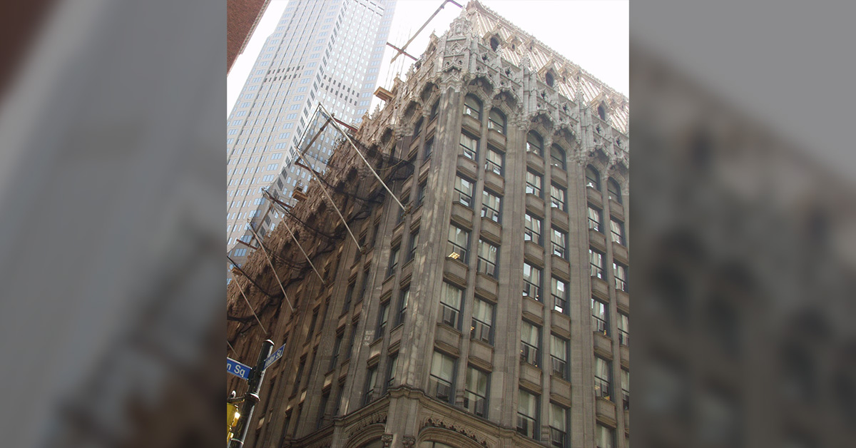 Union Trust Building before restoration by Graciano Corporation