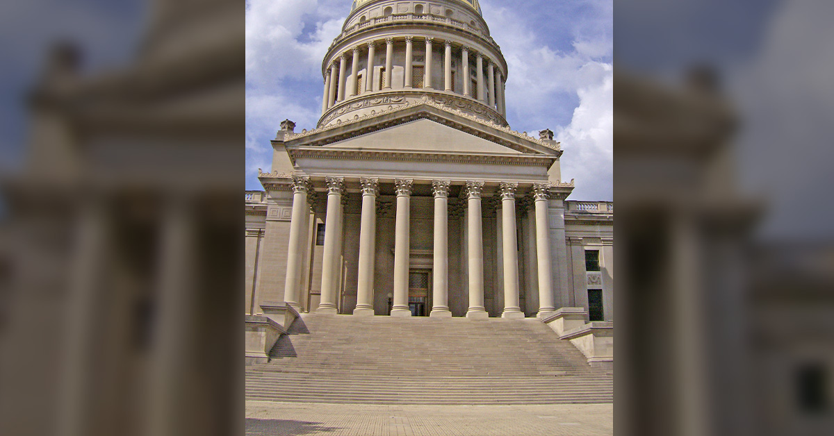 West Virginia Capitol Building before restoration by Graciano Corporation